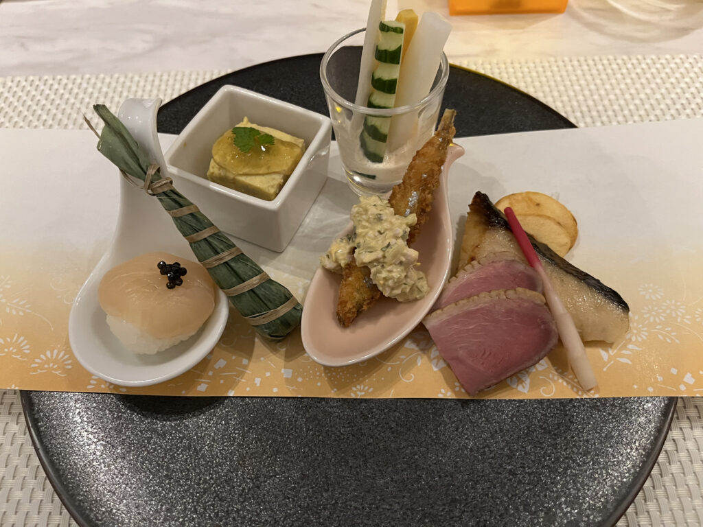 「琵琶湖マリオットホテル」夕食